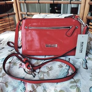 REACTION by KENNETH COLE | Hillary Style Crossbody Bag Handbag Lipstick Red NWT